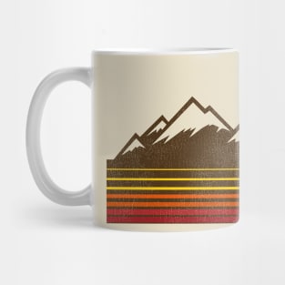 Ski Deer Valley 70S Retro Stripe Mug